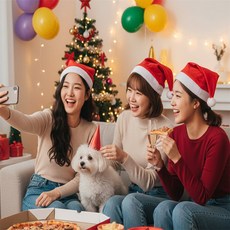 투유샵 파티 산타모자 어린이산타모자