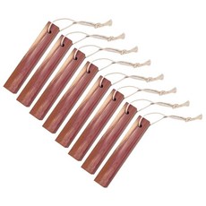 127514 8피스 삼나무 걸이식 천연 블록 직사각형 행거 블록 행거 판자 보관 액세서리 의류 보관용, 8피스 삼나무 걸이식 천연 삼나무 블록 직사각형 삼나무, 1개