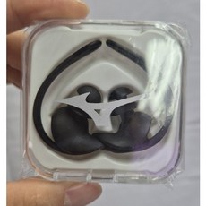 미즈노 수영 귀마개 이어플러그 블랙 수경 연결고리 세트, 1개