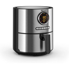 Tefal 테팔 Ultra Fry 핫 에어 프라이어 프라잉 로스팅 그릴링 베이킹 4.2 L for 6 People 8 쿠킹 프로그램 디지털 Display 에너지 절약 H, Stainlesssteel