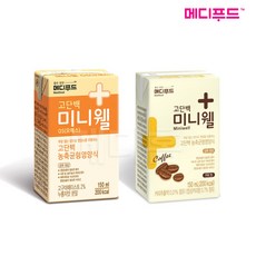메디푸드 미니웰 OS 누룽지맛 12개 + 커피맛 12개 혼합구성, 24개, 150ml