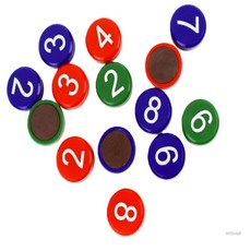 WSMall 숫자 자석 유아자석, 3x1cm, 초록, 1세트