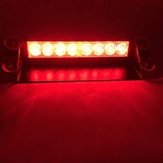 8 LED 범용 자동차 조명 장치 깜박임 신호 앞 점멸 비상 12V 경찰 라이트 차량 램프 유리 스트로브 경고, 1pcs Red