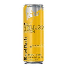 레드 불 옐로우 에디션 - 트로피컬 - 12fl.oz. (8팩) Red Bull the Yellow Edition - Tropical - 12fl.oz. (Pack of 8), 355ml