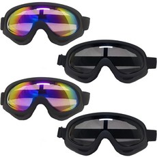 Guimertt 스키 고글 4팩 스노우 스노보드 고글 남성 여성 어린이 및 청소년용 자외선 차단 겨울 스포츠용120638, Guimertt 스키 고글, 4팩 스노우 스노보드 고글