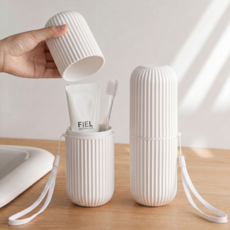 도도몰 휴대용 여행용 칫솔 치약 케이스2p1세트, 2개, 화이트