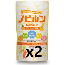 일본 노비룬 어린이 성장 영양제 x2봉지 2달치 파인애플 맛