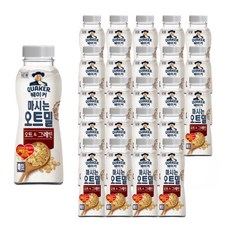 퀘이커 마시는 오트밀 오트&그레인, 50g, 24개
