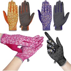 위키란쥬 메쉬 롱 꽃무늬 봄 여름 가을 긴장갑 스포츠 엘라 등산 장갑, 분홍(핑크), 1세트