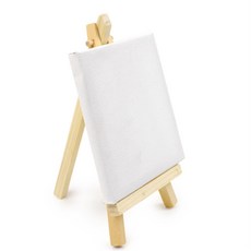 MDD 미니 이젤+캔버스 세트(10X10cm) 페인팅 나무이젤