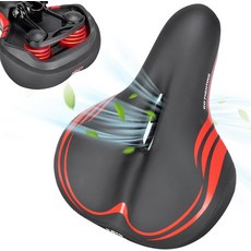 부드러운 폼 패딩이 있는 케미모토 자전거 시트 쿠션 남성용 편안한 시트 투어용 안장 운동용 자전거 통근 여행용 안장, City, 1개