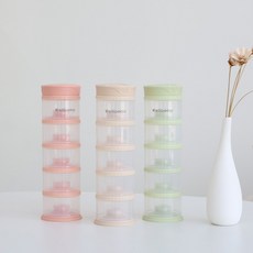 웰베노 국산 5단 분유케이스, 베이지, 1개