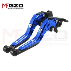 오토바이 액세서리 Tracer7 TRACER7GT 2021-2023 2024 용 확장형 접이식 조절 브레이크 클러치 핸들 레버, 13 Blue TRACER7GT