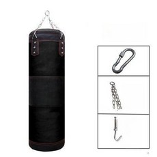사다 박싱 복싱 가방 솔리드 펀치백, 1개, 블랙 천공 60cm 1+3 증정