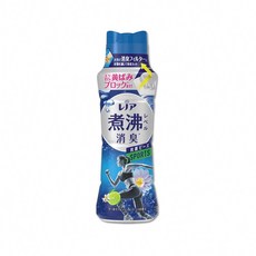 日本 P&G Leno r蘭諾 煮沸般 超消臭汗味 衣物除臭 芳香顆粒 香香豆 420ml/瓶 室內晾曬防臭劑 衣物芳香, 1個, 運動清爽(藍色)