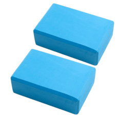 홈트레이닝 필라테스 EVA 요가블럭2p 훈련기구, 블루, 2개