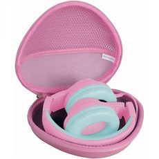 허미쉘 하드 트래블 케이스 iClever HS19 BTH12 키즈 헤드폰 아우터블루 이너레드, Pink, Pink