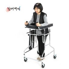 노인보행보조기 환자보행기 - 실버백세 DH-403 어깨보행차, 1개