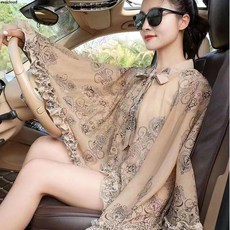 2025新款防曬披肩，加大遮陽披肩，騎車開車防曬衣，薄款女士披風