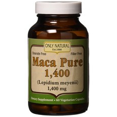 Only Natural 無麩質瑪卡素食膠囊 1400mg, 1個, 60 件