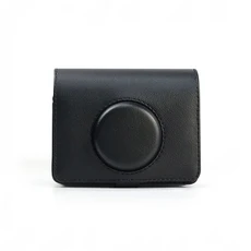 후지필름 인스탁스 미니 EVO 즉석 카메라용 인조 가죽 카메라 가방 (숄더 스트랩 하드 보호 쉘 포함), 03 type1-black