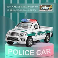 레드 오토바이 장난감 모델 진짜 합금 개조차 소년 키드, 2도어 경찰차 (합금/풀백/음악)