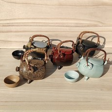 이와나 일본 도자기 술병 사케병 정종 술 도쿠리 주전자 사케 물고기 생선, F. 단품 컵