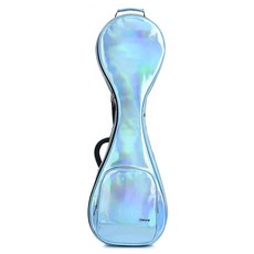 可開發票 琵琶包鐳射便攜透明漸變大號琵琶袋樂器配件手提包雙肩背包袋 琵琶包 雙肩背琵琶袋 樂器袋 琵琶 防水 樂器包, 鐳射淺藍色贈套弦+擦布+2膠布, 1個