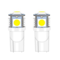 2PCS 194 LED 전구 태그 조명 번호판 웨지 168 T10 2825 5SMD 5050 칩 6000K 흰색 12V 교체 차량 실내 돔 지도 도어 제공 번호판 램프