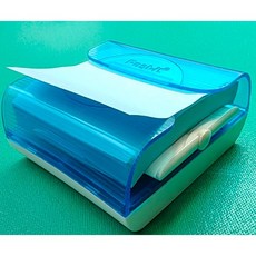 3M 利貼 C4216 抽取式便條台 方型便利貼座 辦公桌面收納 便條紙座, 1個, 藍色 C400-B