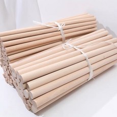 우드봉 목봉 15cm-100cm 나무봉 마크라메 재료 목봉 환봉 원봉 나무봉 지압봉 스트레칭봉 마크라메, 15mm, 90cm