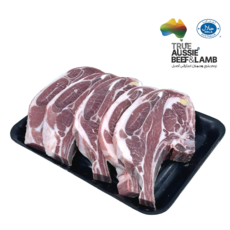 Australian Halal Frozen Lamb Chops Shoulder Barbeque Chops 호주산 프리미엄 할랄 냉동 양갈비 어깨갈비 양고기 양갈비 숄더랙 구이용, 1개, 1kg