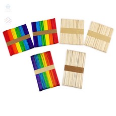 초아디자인 컬러 아이스크림 막대 나무하드막대, 일반(소)