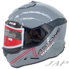 ASTONE MX800 BF5 水泥灰 全罩式多功能安全帽, 水泥灰A2-L