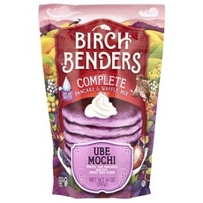 건강챙기세요 Birch Benders 컴플리트 팬케이크 & 와플 믹스 우베 떡 397g(14oz) 백살까지오래오래, BirchBenders컴플리트팬케이크와플믹스우베떡397, 397g, 1개