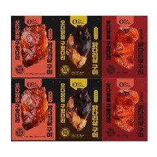 오다닭 오븐 닭다리살 3종 스테이크 세트구성, 18개, 130g