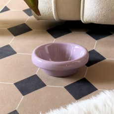 寵物碗 貓碗 深口喝水碗 高架護頸 陶瓷飲水餵食二合一 貓狗通用, 1個, 深口亮紫（單碗）