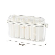 ascor 食品級矽膠雪糕模具, 奶油白 - 升級款 食品級材質 易脫模, 1個
