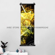 귀멸의칼날 아크릴스탠드 귀칼 장식 스크롤 그림 Himejima Gyoumei 벽 예술 Tomioka Giyuu 홈 Rengoku Kyoujurou 애니메이션 포스터, [00] 25x75cm(10x30inch), [09] gmzr14-18