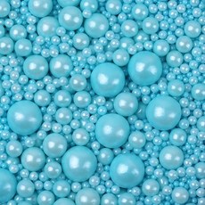 블루 하늘색 진주 스프링클 2/4/7/10mm 믹스 아라잔 케이크 데코 장식 130g, 02_오렌지, 500g