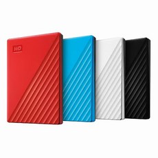 Western Digital WD NEW My Passport Gen3 2TB 외장하드, 레드