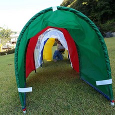 신체활동 아이선물 레인보우 터널 265cm 유치원교구 놀이시설 무지개터널 어린이집교구