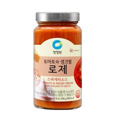 청정원 토마토와생크림 로제 스파게티소스, 600g, 8개