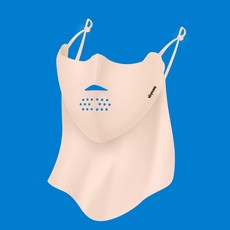 Napang 頸掛式運動護臉面罩, 淺膚色