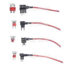 듀얼 휴즈홀더 전원연결 휴즈박스 배선 컨넥터 블랙박스 더블휴즈, 1. 구형듀얼휴즈홀더, 10A, 1개