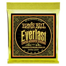 Ernie Ball 民謠吉他弦 Everlast 80/20 Bronze 2558 超薄鍍膜 1152, 1個, 2560 (10-50)
