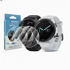 TAENTECH Garmin Venu 4 41mm/45mm 쉬운 설치용 6팩 액정보호필름. 얼룩 방지 긁힘 기포 투명 TPU 필름 클리닝 키트 포함 (41mm) 330811