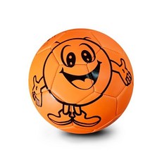 아이와 어른 모두 즐기는 작은 루키 캐릭터 축구공 3호 (주황)