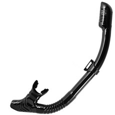 熱銷爆款 乾式呼吸管易呼吸水肺潛水防濺罩頂閥游泳水下設備成人兒童男士女士青年, 全黑