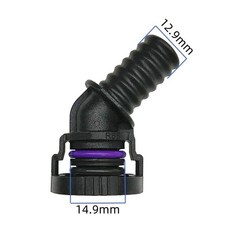 通用 原裝 冷卻液 副水箱 水壺 接頭 水路快插頭黑色塑料高品質, 1個, O, O